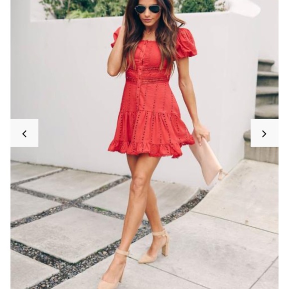 Vici Dresses & Skirts - NWT button down eyelet mini dress